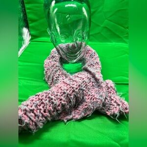 Pink Knitted Scarf